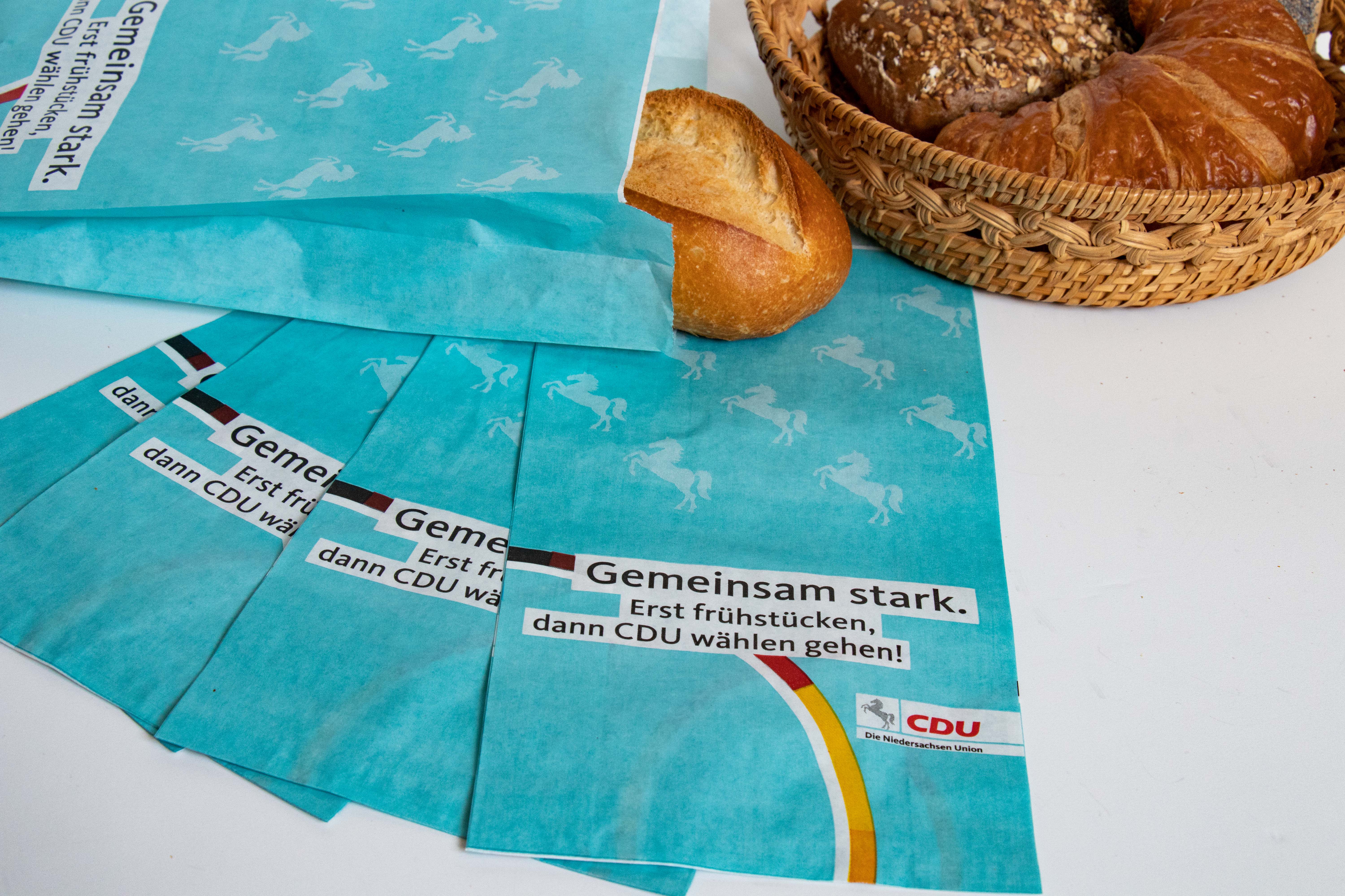 Bäckerfaltenbeutel CDU-Niedersachsen Bäckerfaltenbeutel CDU-Niedersachsen