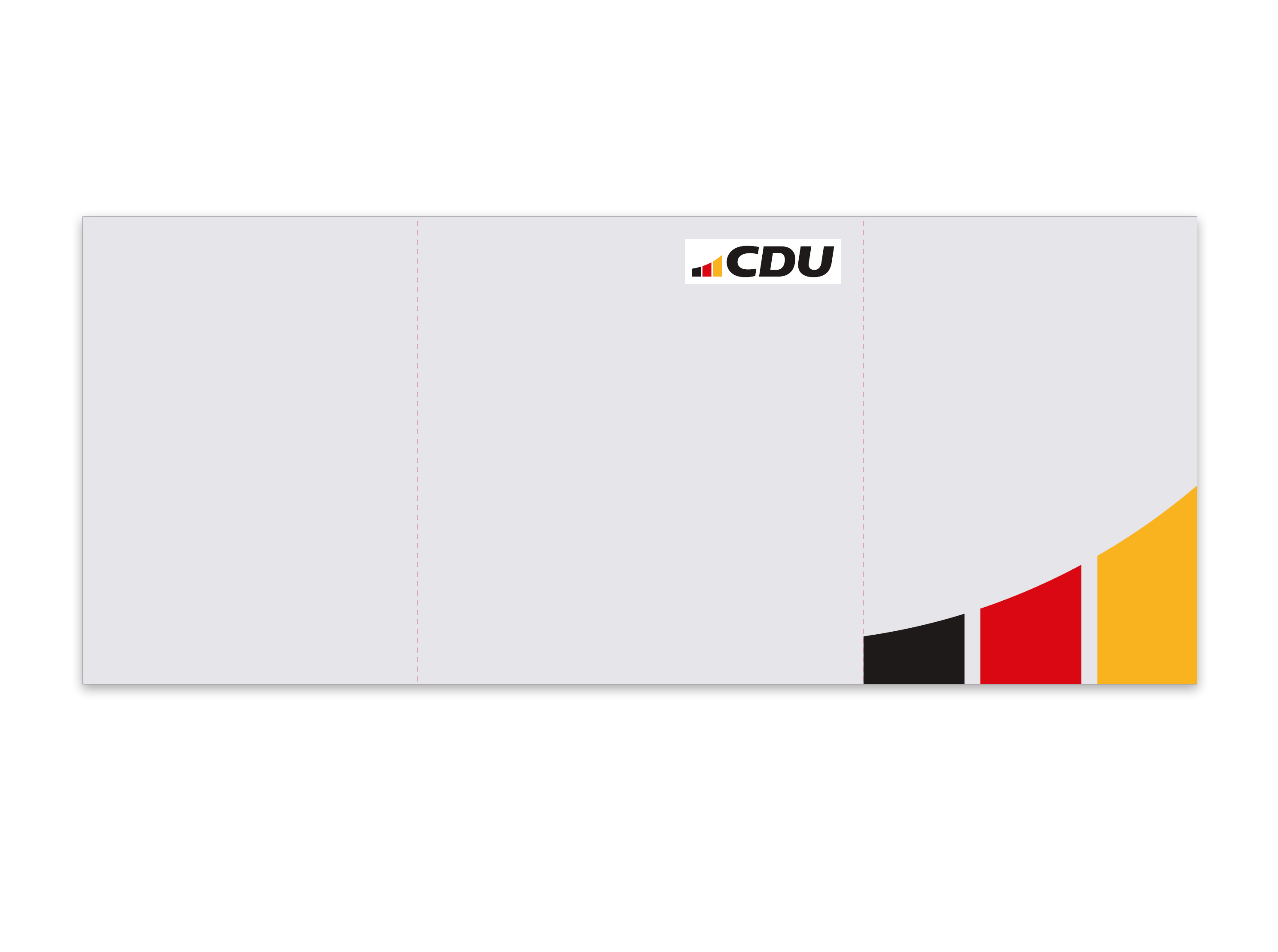 CDU-Tischwahlkabine CDU-Tischwahlkabine