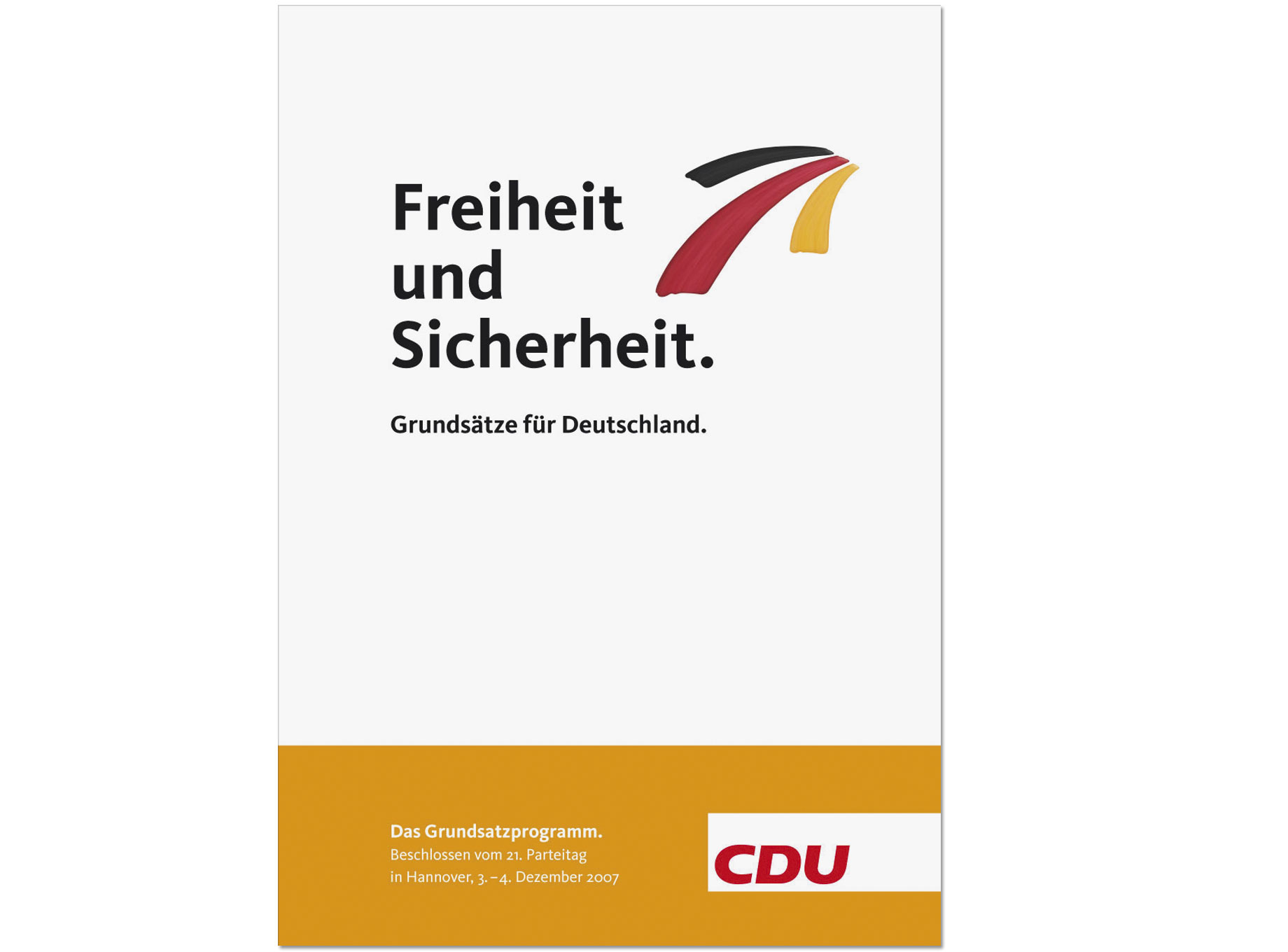 Broschüre "Grundsatzprogramm der CDU"