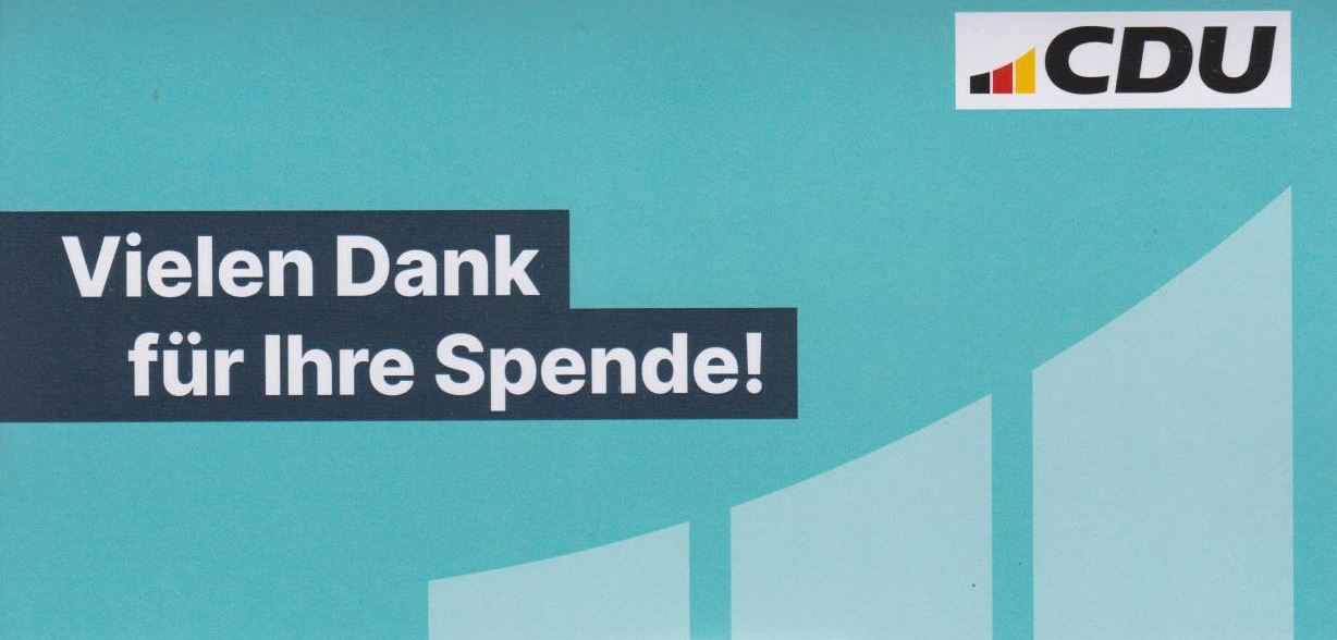 Dankeskarte "vielen Dank für Ihre Spende"