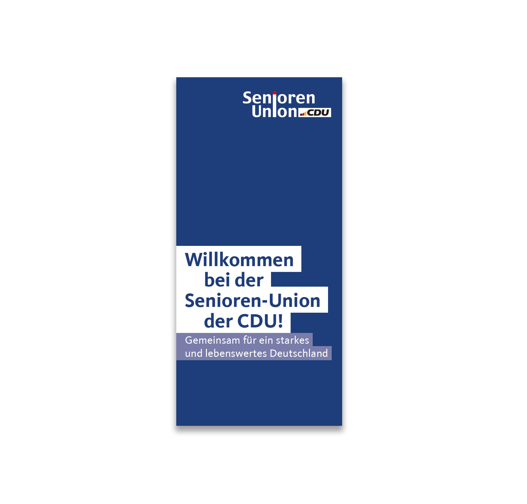 SU-Folder "Willkommen in der Senioren-Union"