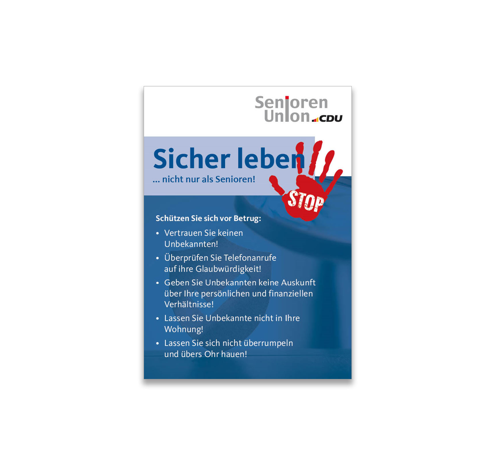 SU-Folder "Sicher leben"